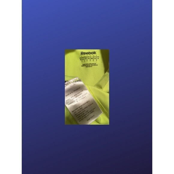 Reebok Running Top, Speedwick Fabric, NEON YELLOW/BLACK, Women's Small, NWOT - Picture 3 of 8